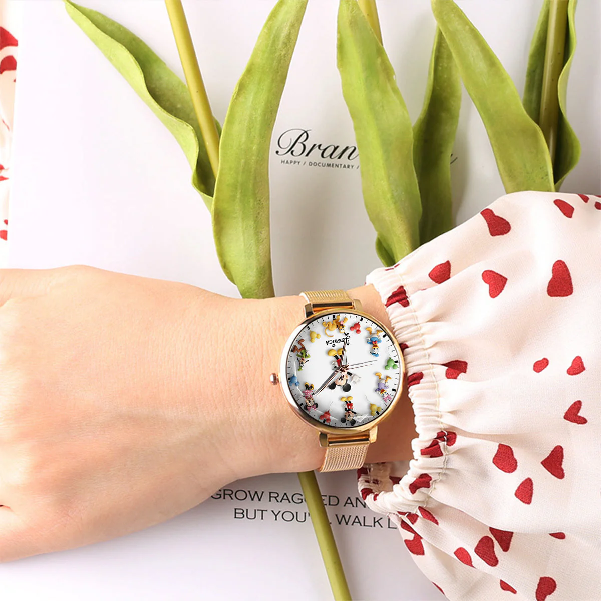 MkMo Magic Mouse Magical Moments - Personailzed Women Hand Watch - Gift For Her, Movie Fans NL122 - Image 6