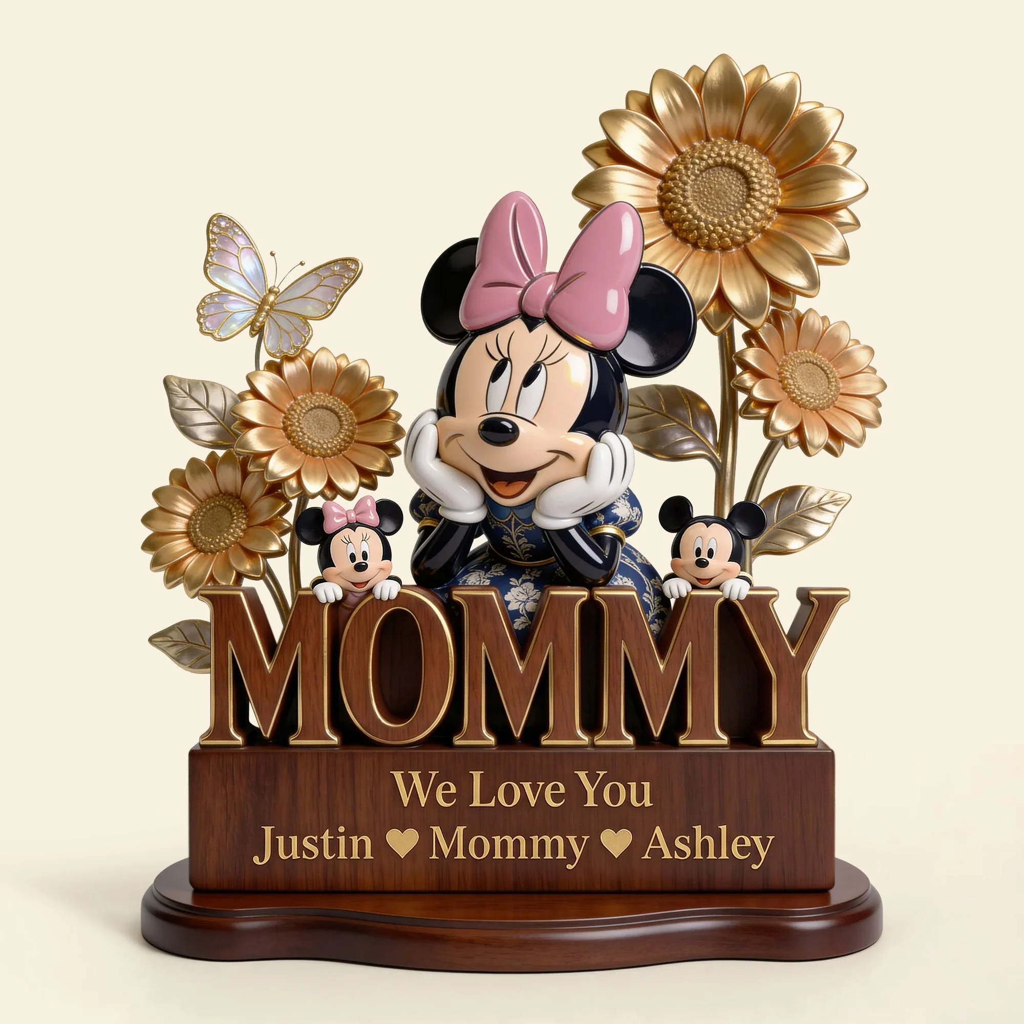 MkMo Magic Mouse Mommy We Love You - Personalized Acrylic Plaque - Gift For Mom, Movie Fans NL122 - Image 3