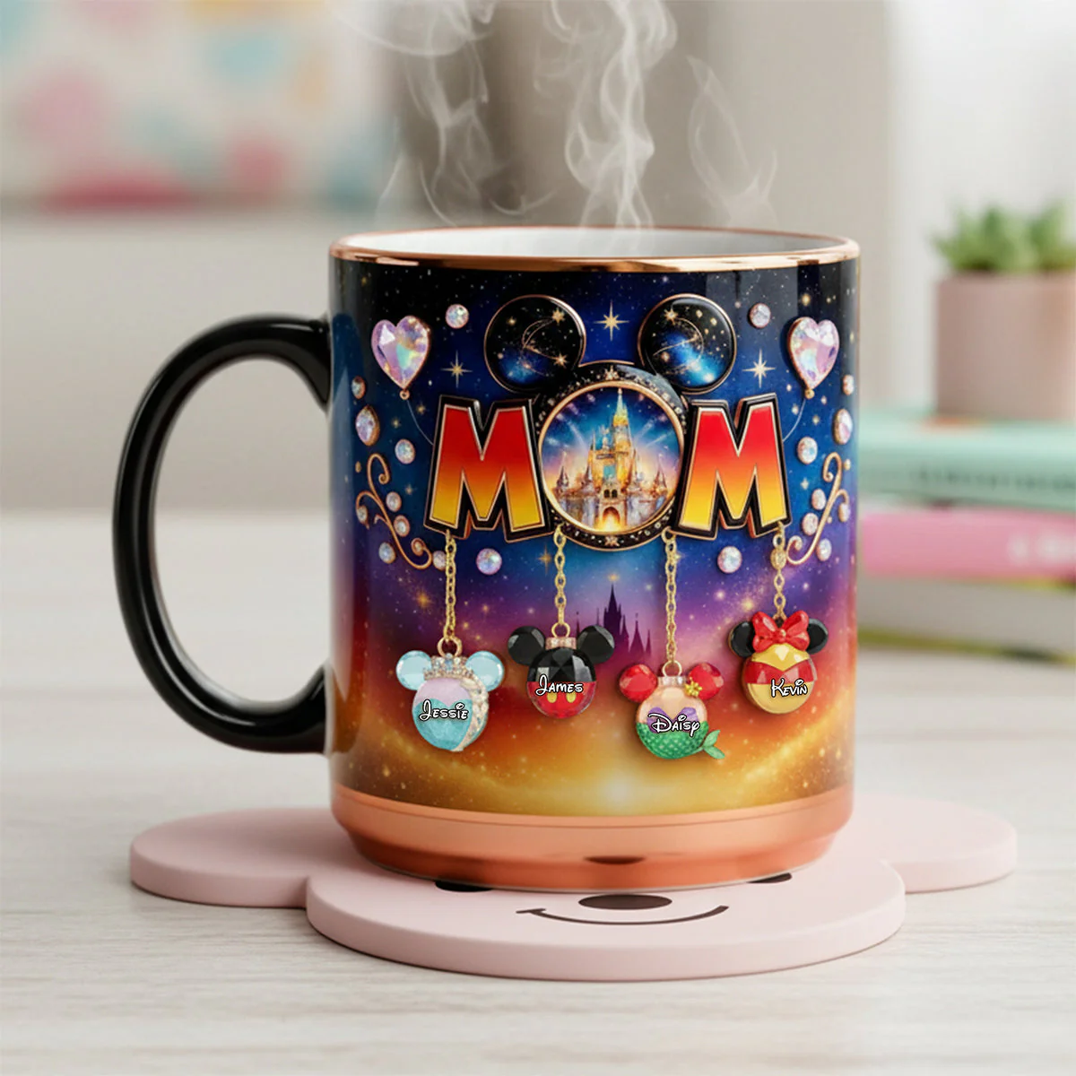 MkMo Magic Mouse We Love You Mom - Personalized Accent Mug - Gift For Mother's Day, Movie Fans - Image 2