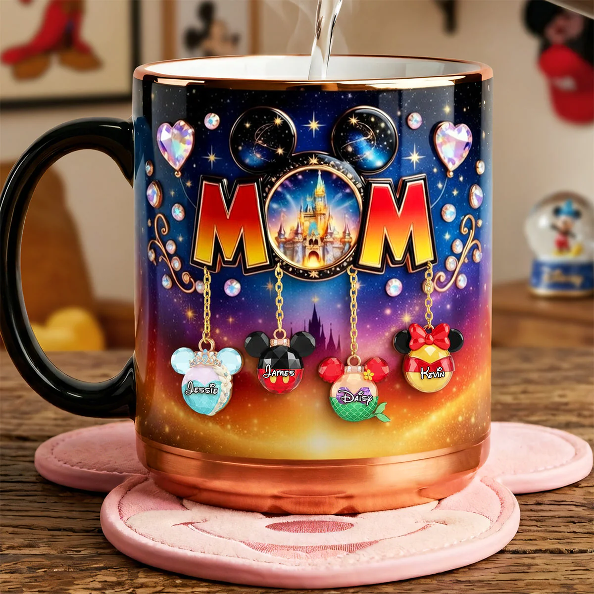MkMo Magic Mouse We Love You Mom - Personalized Accent Mug - Gift For Mother's Day, Movie Fans - Image 3
