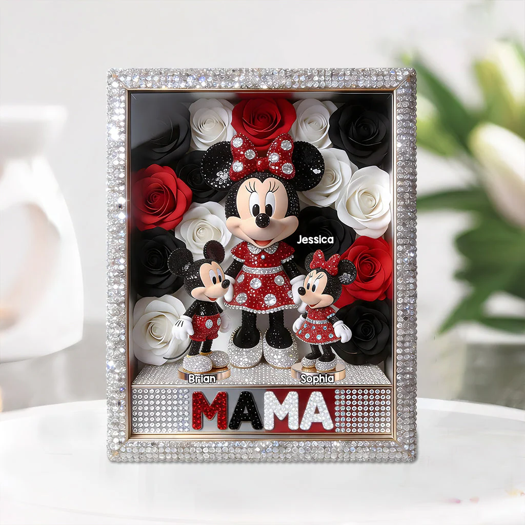 MkMo Magic Mouse We Love You - Personalized Acrylic Plaque - Gift For Her, Mother's Day, Movie Fans - Image 2