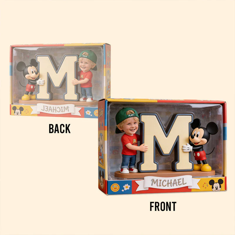 MkMo Magic Mouse With Alphabet - Personalized Acrylic Plaque - Gift For Kids, Movie Fans HH01 - Image 4