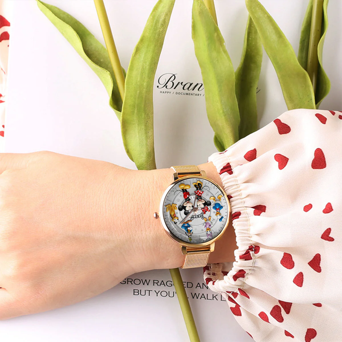 MkMo Magic Mouse With Friends - Personalized Women Hand Watch - Gift For Her, Movie Fans HH01 - Image 4