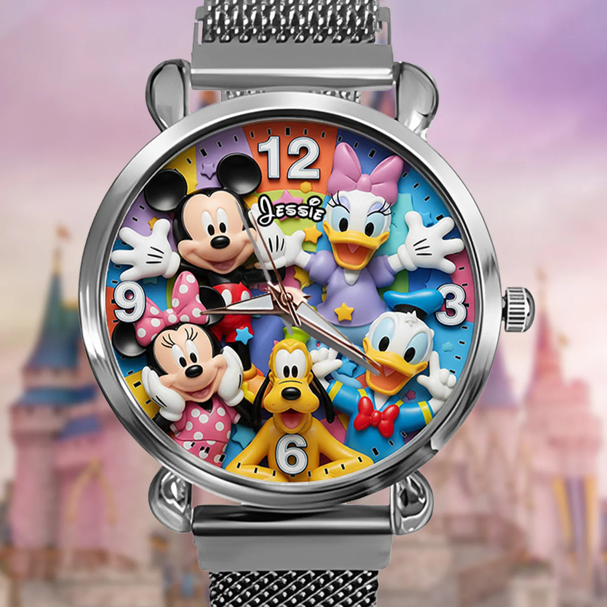 MkMo Magic Mouse With Friends - Personalized Women Hand Watch - Gift For Her, Movie Fans HH01