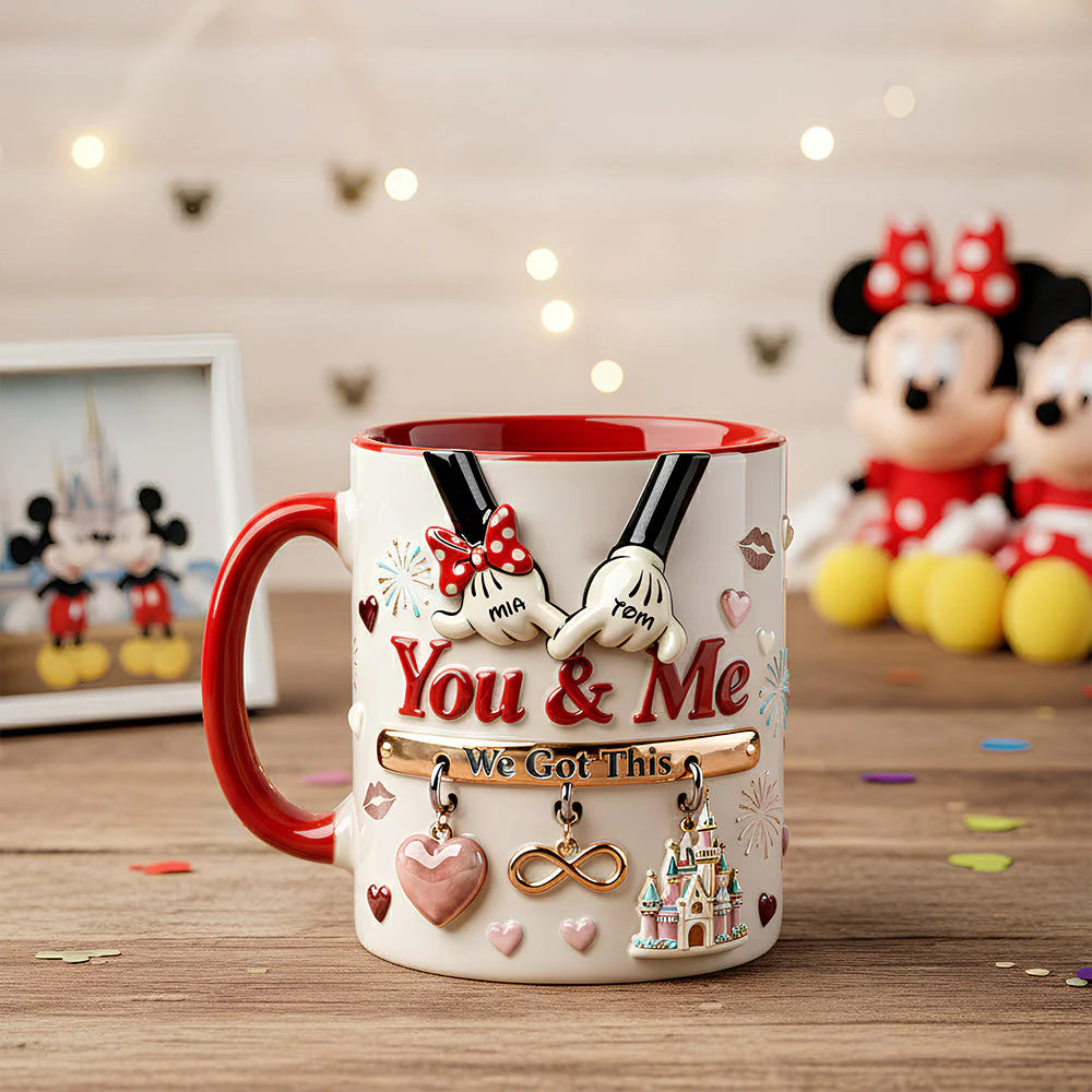 MkMo Magic Mouse You And Me We Got This - Personalized Accent Mug - Gift For Couples, Movie Fans NL122 - Image 2