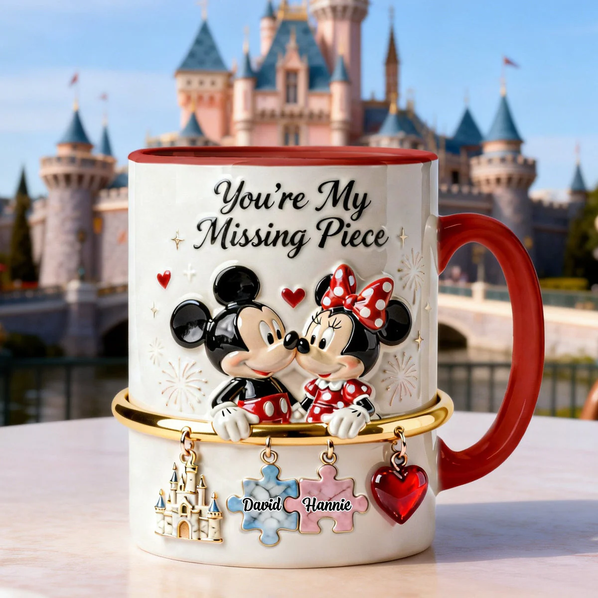 MkMo Magic Mouse You're My Missing Piece - Personalized Accent Mug - Gift For Couples, Movie Fans NL122 - Image 2