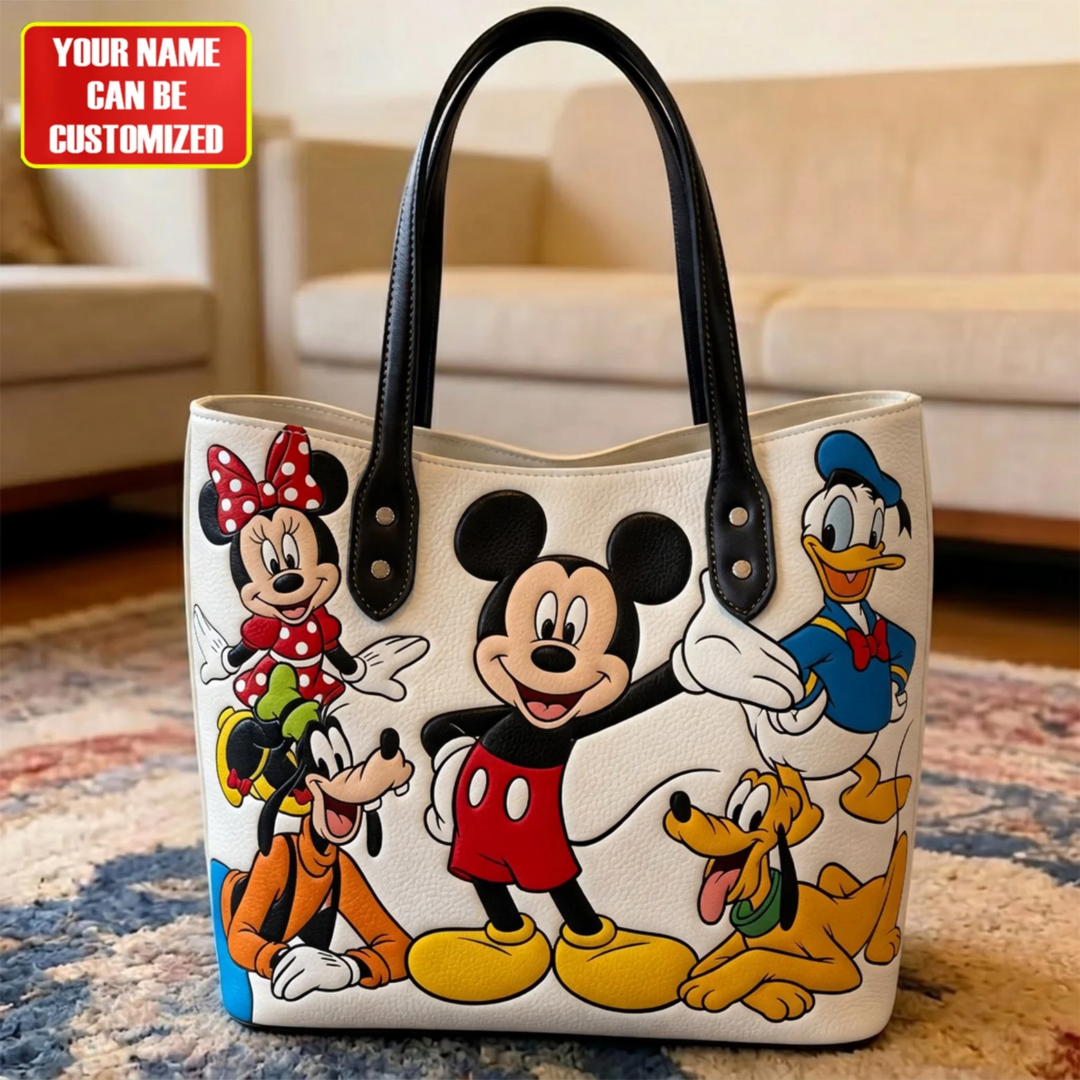 MkMo Magical Mouse And Friends - Personalized Tote Bag - Gift For Movies Fan