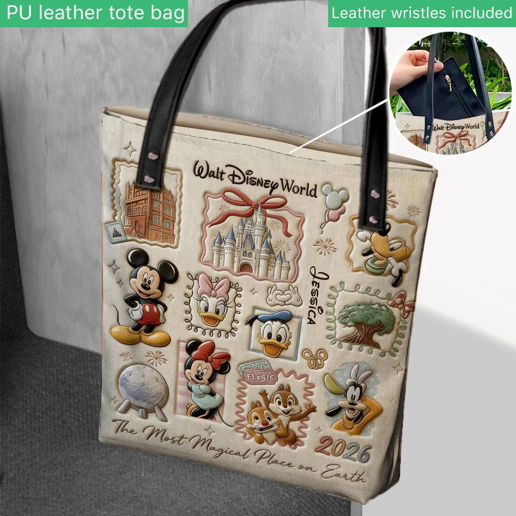 MkMo The Most Magical Place On Earth - Personalized Vintage Tote Bag - Gift For Movie Fans NL122 - Image 3