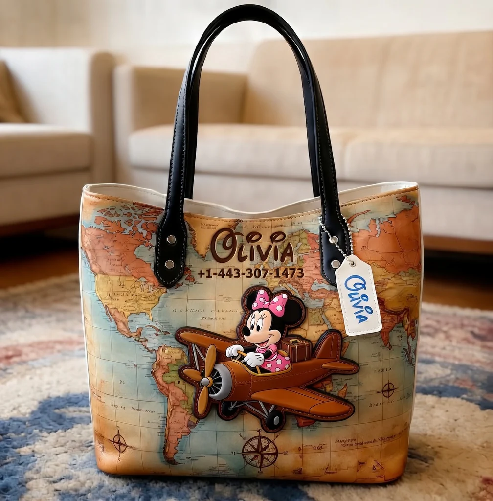 MkMo Traveling With Funny Friends - Personalized Tote Bag - Gift For Movie Fans - Image 2