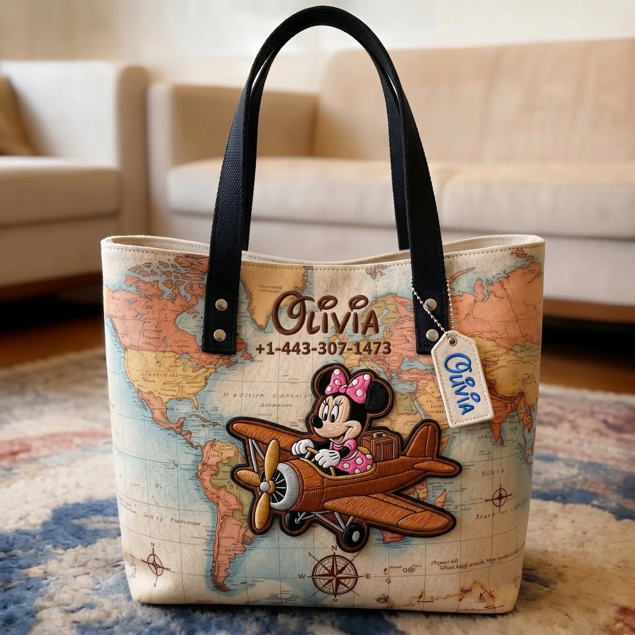 MkMo Traveling With Funny Friends - Personalized Tote Bag - Gift For Movie Fans - Image 3