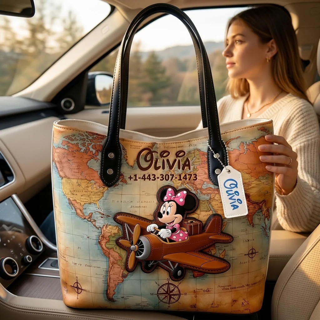MkMo Traveling With Funny Friends - Personalized Tote Bag - Gift For Movie Fans - Image 6