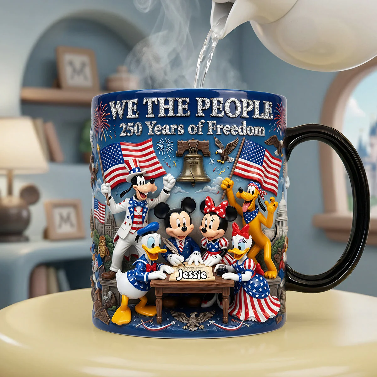 MkMo We The People 250 Years Of Freedom - Personalized Coffee Mug - Gift For Patriots, Movie Fans