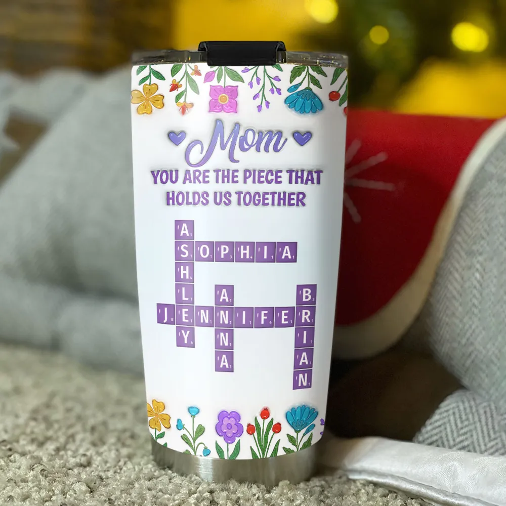 Mom Holds Us Together - Personalized Stainless Steel Tumbler - Gift For Mom, Mother's Day | HN02 - Image 3