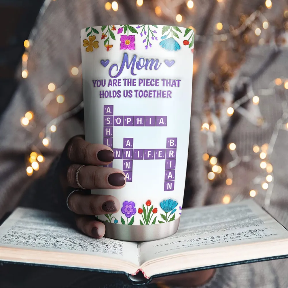 Mom Holds Us Together - Personalized Stainless Steel Tumbler - Gift For Mom, Mother's Day | HN02 - Image 4