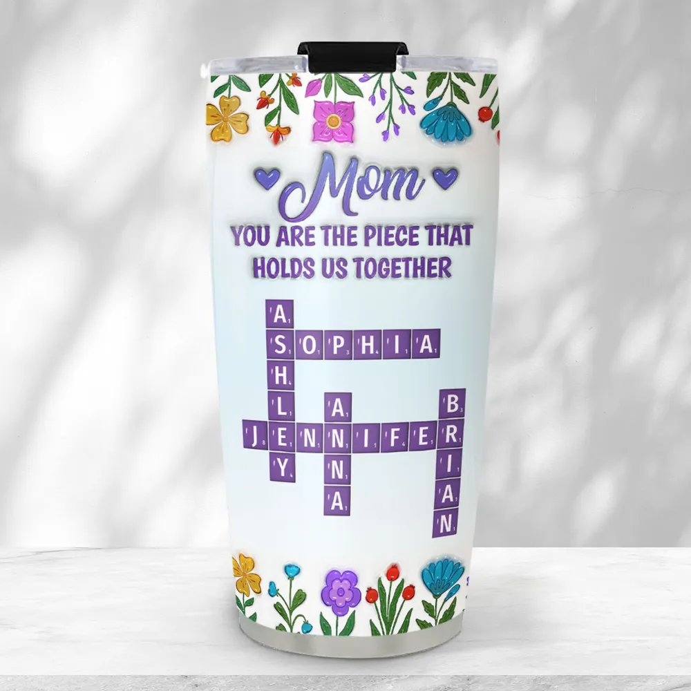 Mom Holds Us Together - Personalized Stainless Steel Tumbler - Gift For Mom, Mother's Day | HN02 - Image 5