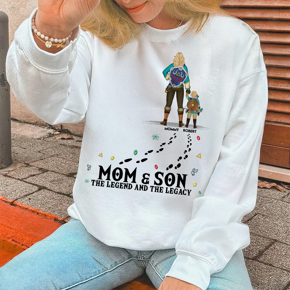 Mom & Son The Legend And The Legacy - Personalized T-shirt - Gift For Mom - Image 6
