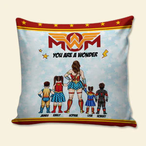 Mom You're A Super Hero, A Wonder Women  - Personalized Pillow- Gift For Mom, Mother's Day  - CL02 NA94 - Image 3