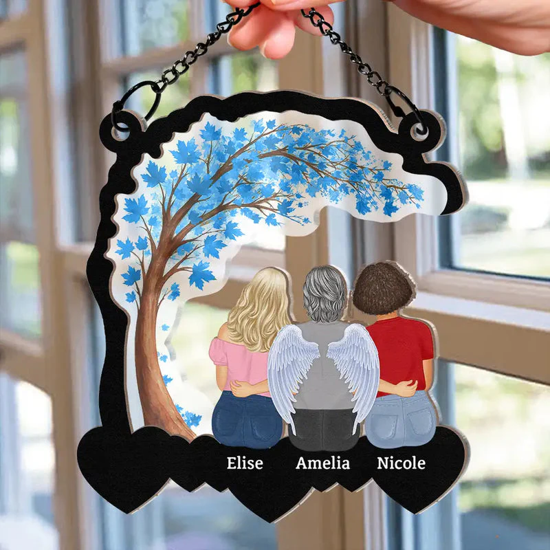 Mother & Daughter Forever Linked Together Heart By Heart - Personalized Window Hanging Suncatcher - Gift For Mom, Mother's Day | GR24 HN02 - Image 3