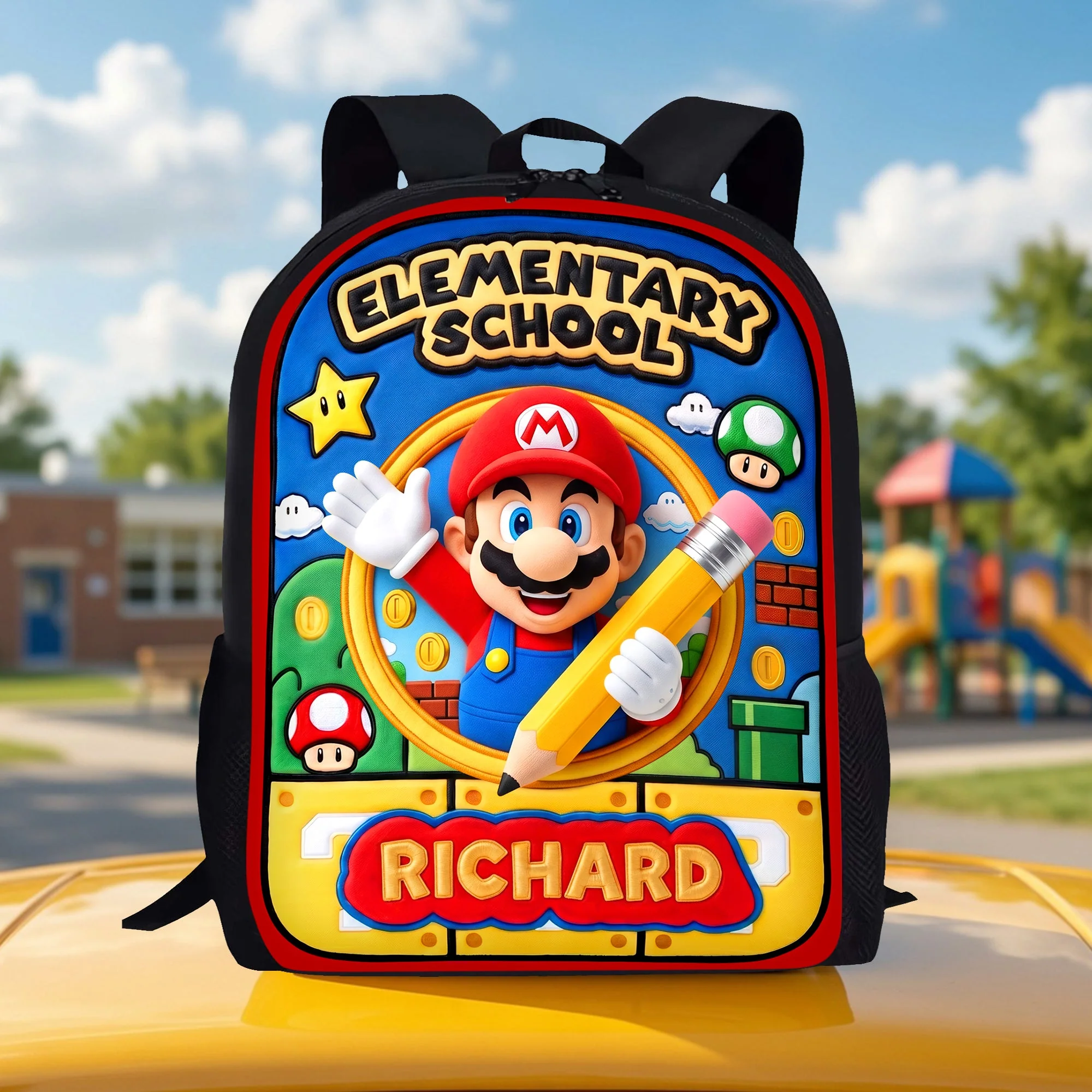 Mrio Back To School In Style - Personalized Backpack - Back To School Gifts - Image 2
