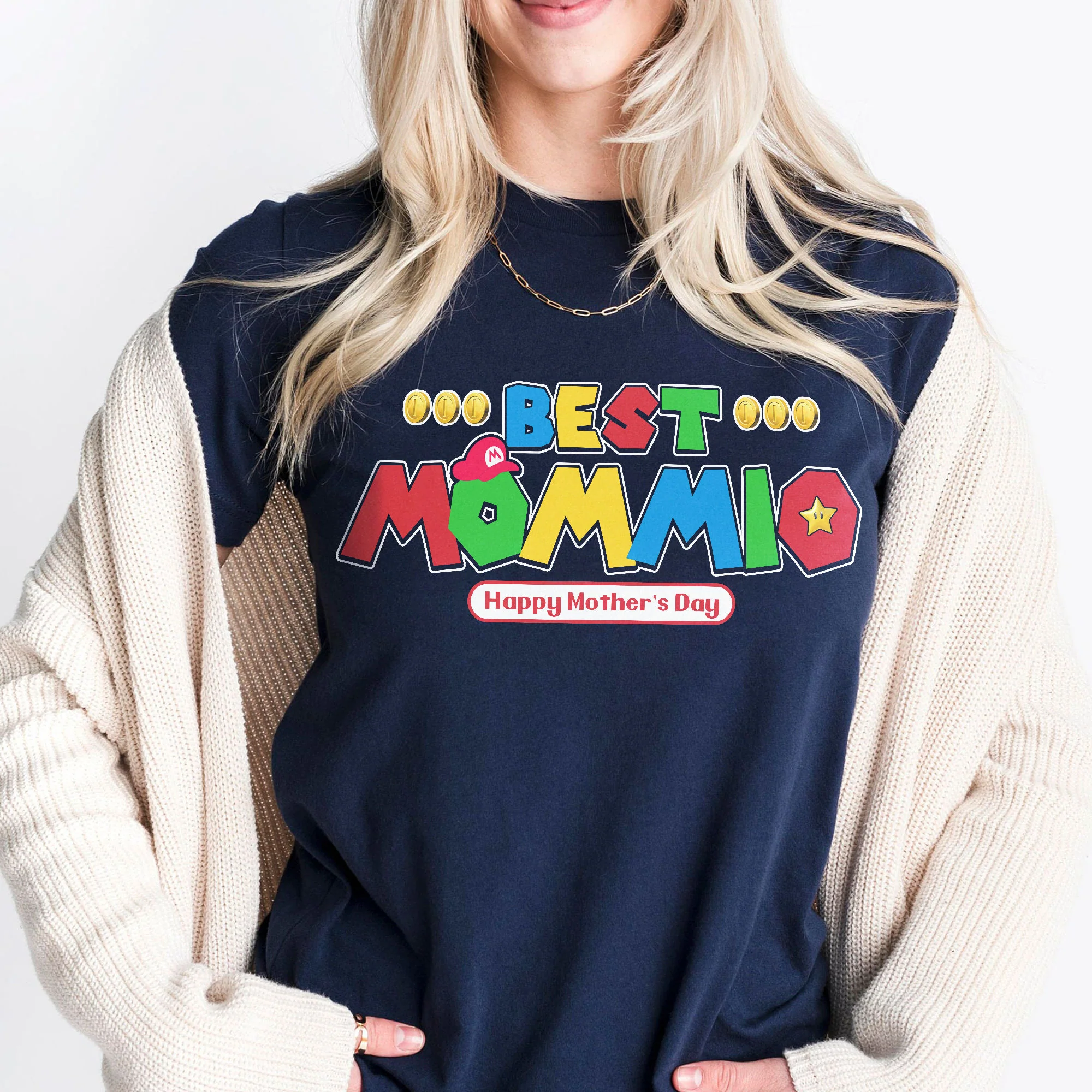 Mrio Best Mommio Best Mom Ever Ever - Personalized Shirt 2 Side - Gift For Mom - Image 3