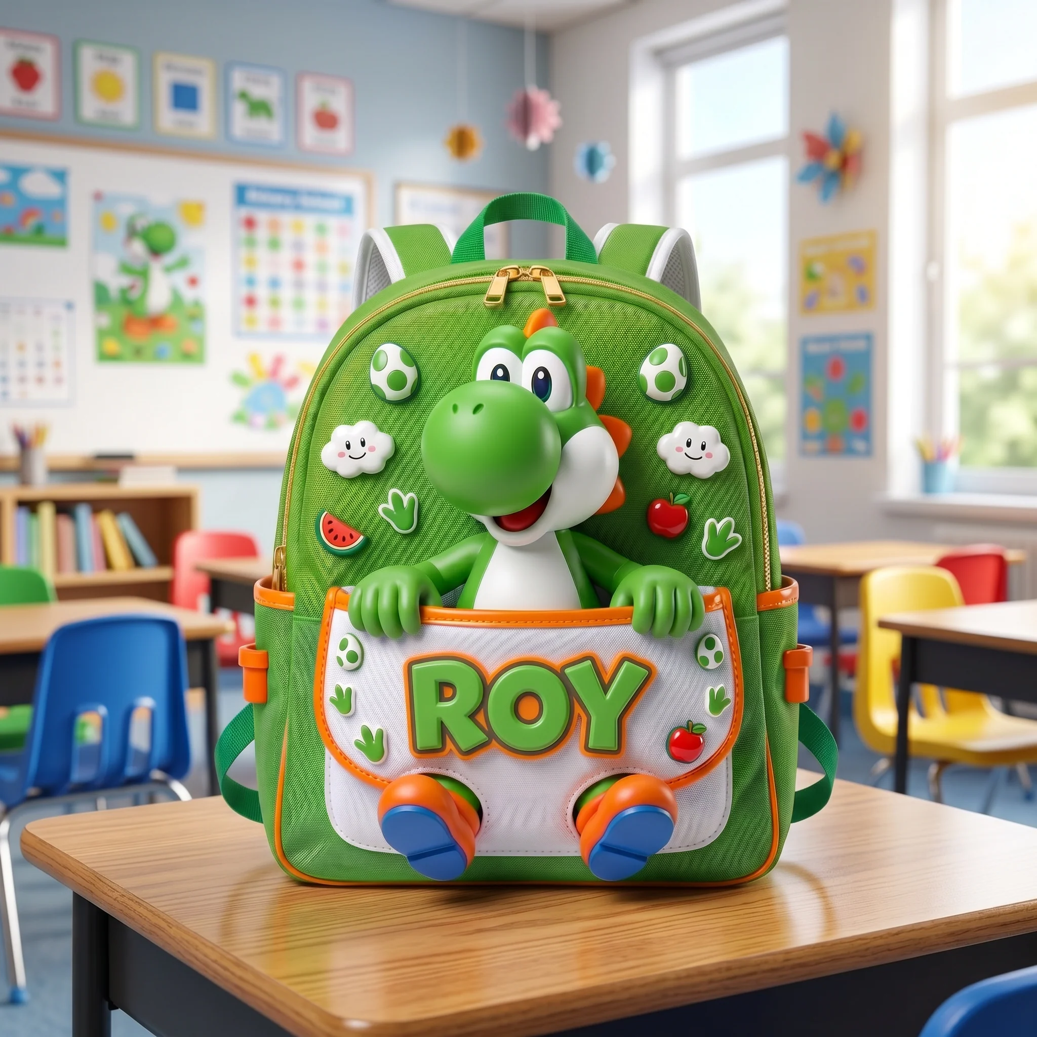 Mrio Characters - Personalized Backpack - Back To School Gift For Kids, Movie Fans - Image 2