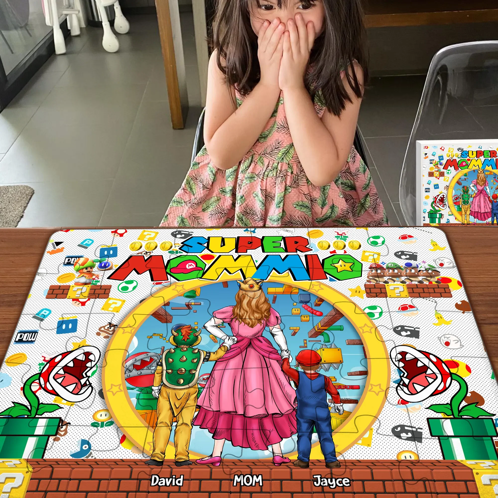 Mrio Super Mommio Gaming - Personalized Puzzle - Gift For Mom - Image 4