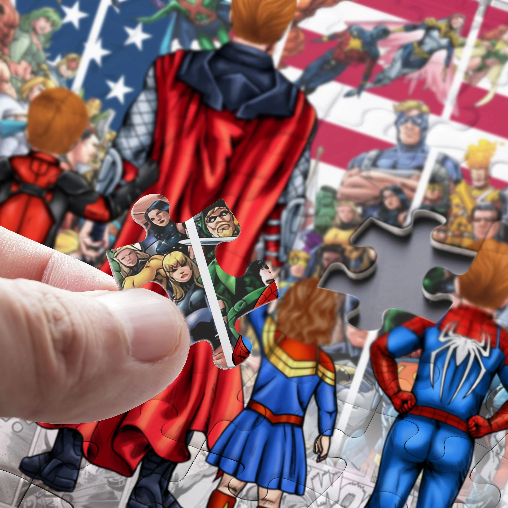 MRVL Best Dad Ever Super Hero - Personalized Puzzle - Gift For Dad - Image 7