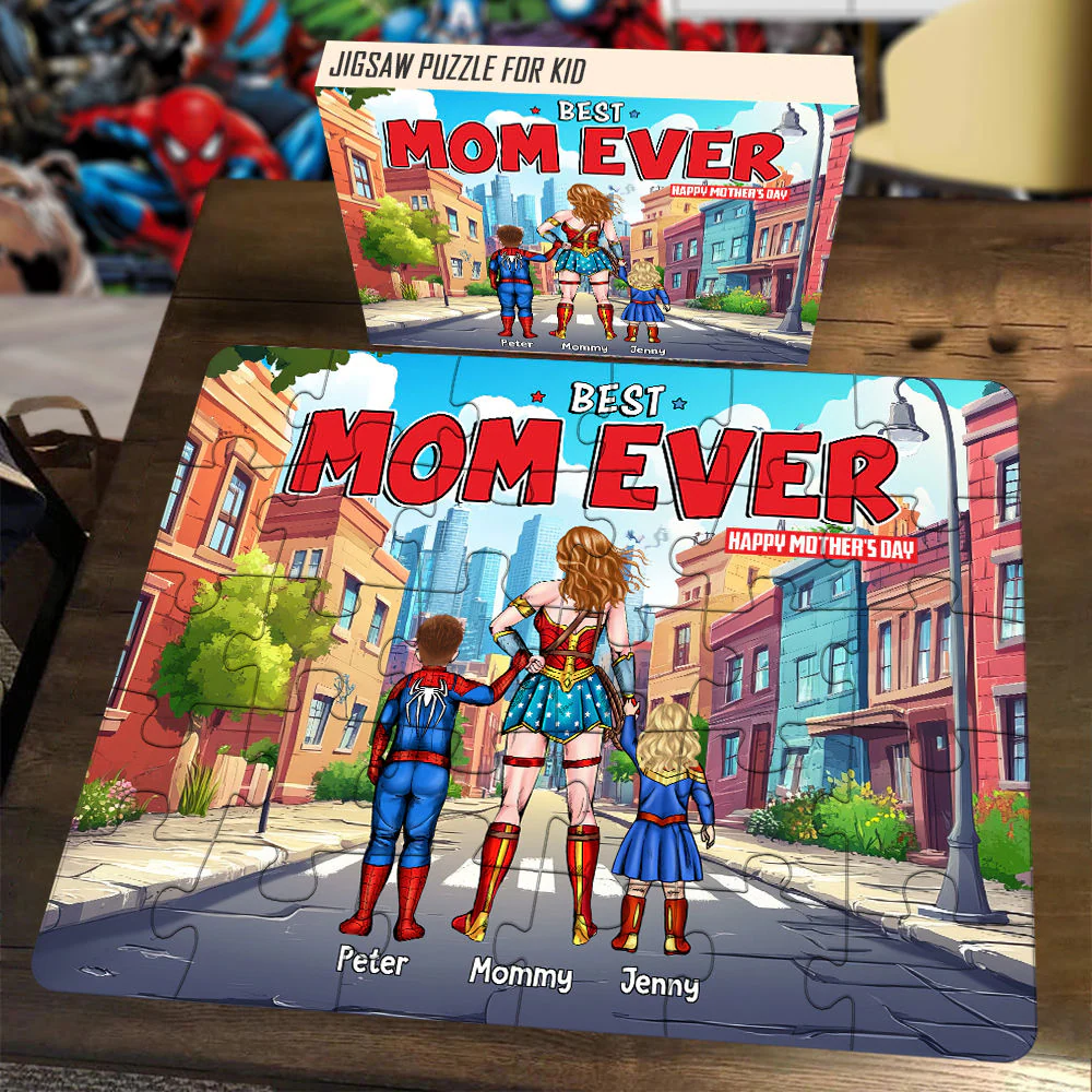MRVL Best Mom Ever Happy Mother's Day - Personalized Puzzle - Gift For Mom