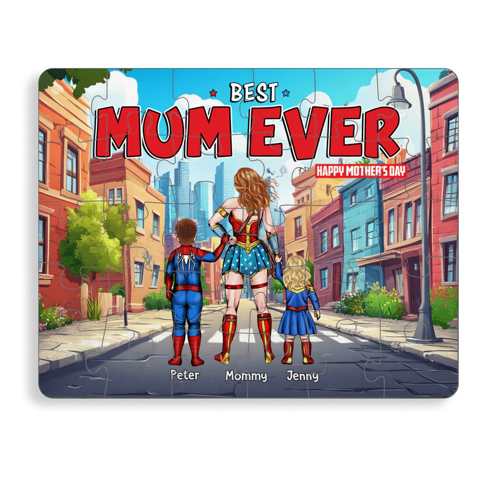 MRVL Best Mom Ever Happy Mother's Day - Personalized Puzzle - Gift For Mom - Image 2