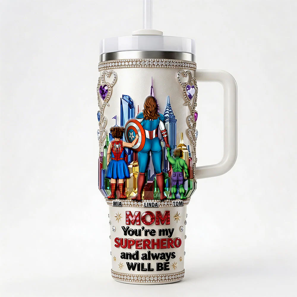 MRVL Brave Mom City - Personalized Tumbler - Gift For Mom - Image 4