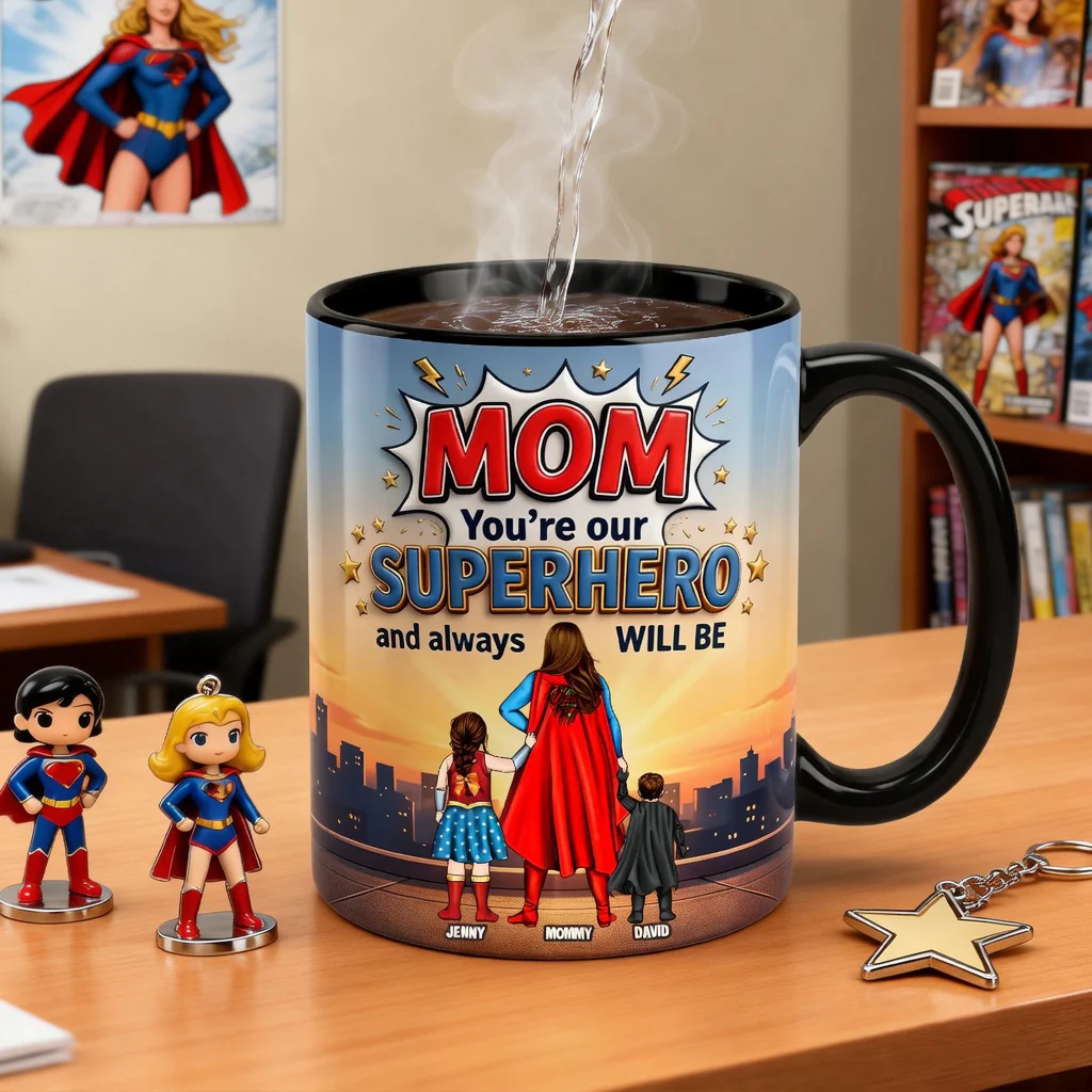 MRVL Fearless Guardian Mom Magic - Personalized Accent Mug - Gift For Mom