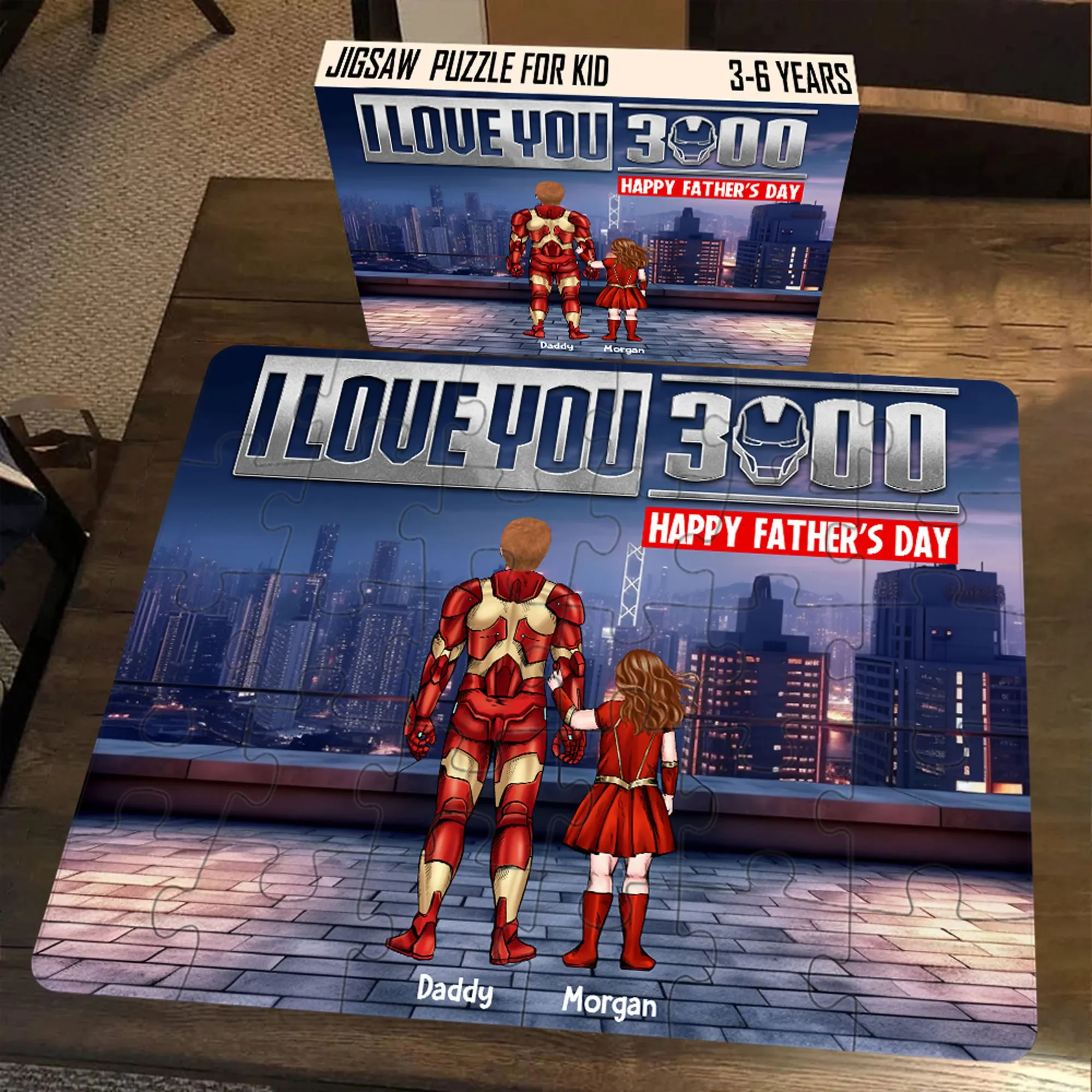 MRVL I Love You 3000 - Personalized Puzzle - Gift For Dad