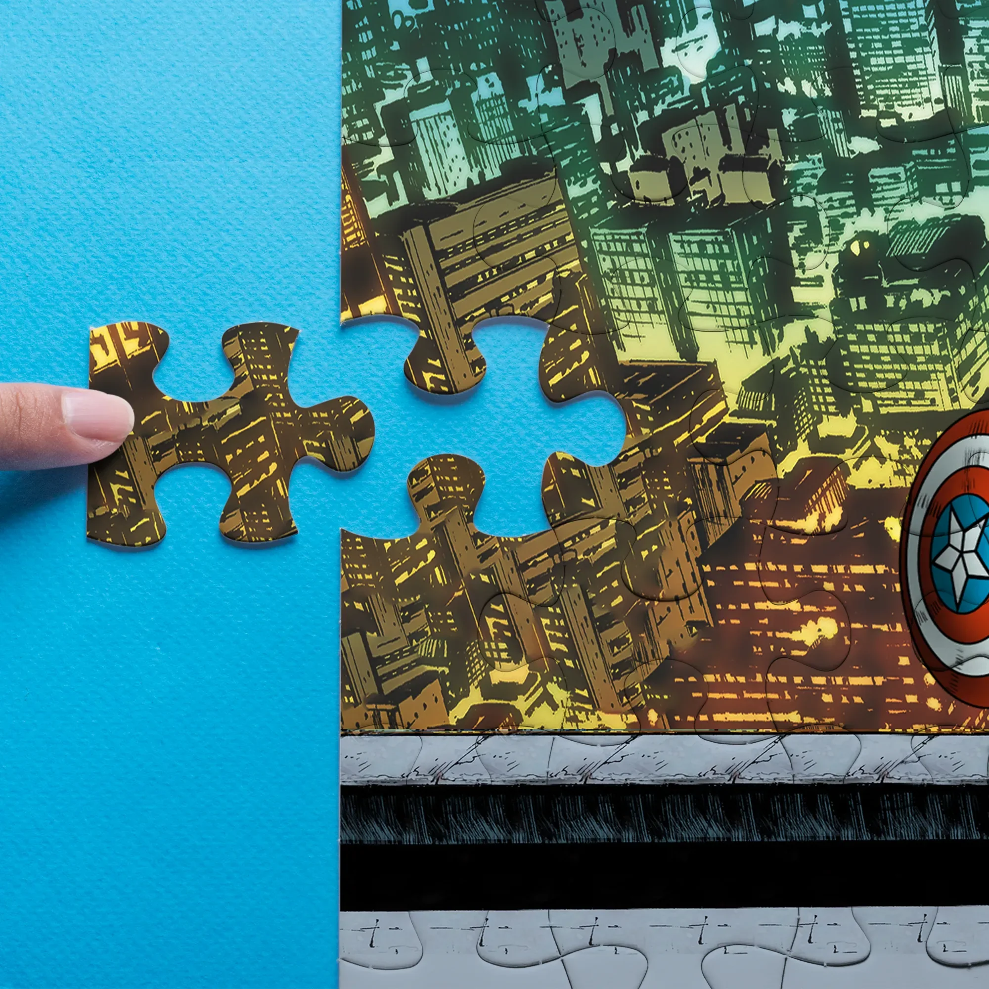 MRVL Super Hero Best Dad Ever With Kids - Personalized Puzzle - Gift For Dad - Image 7