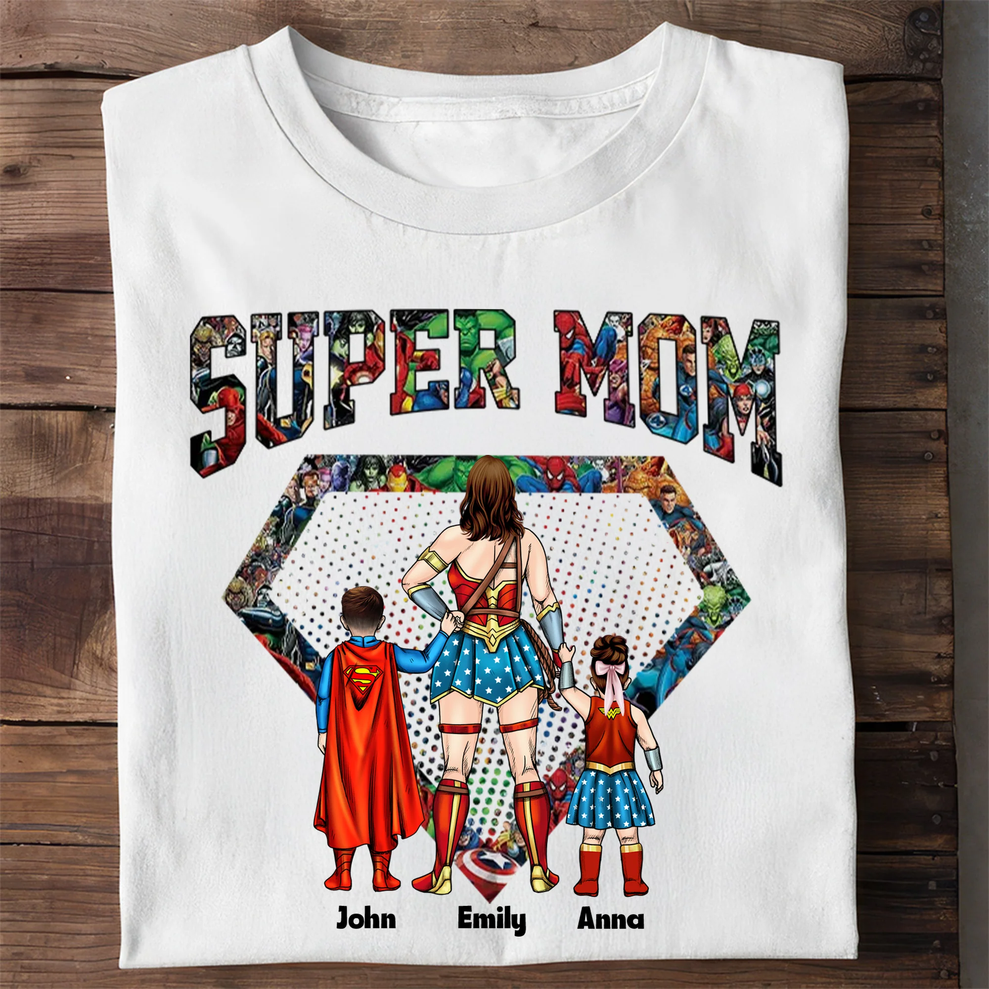 MRVL Super Mom - Personalized Shirt - Gift For Mom