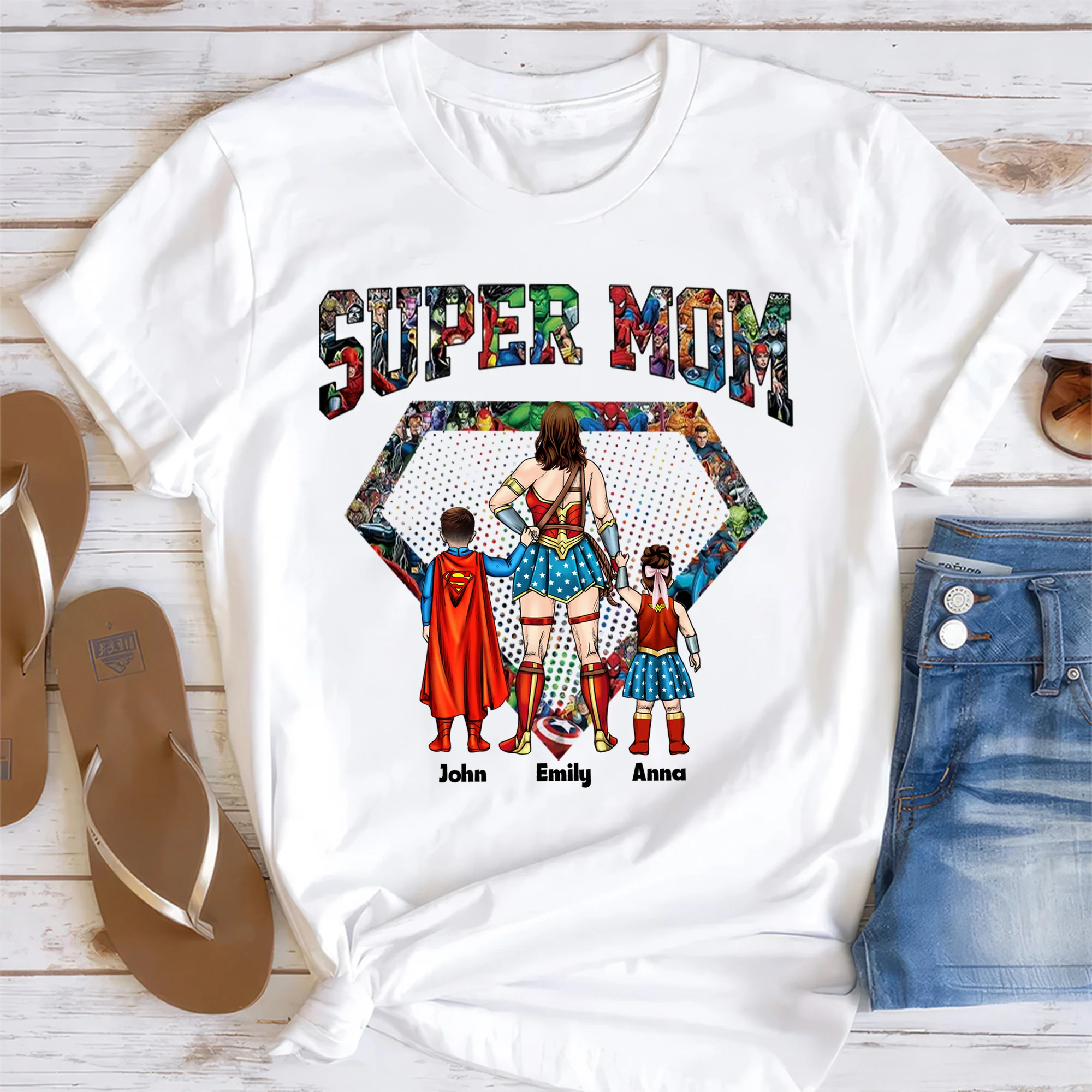 MRVL Super Mom - Personalized Shirt - Gift For Mom - Image 4