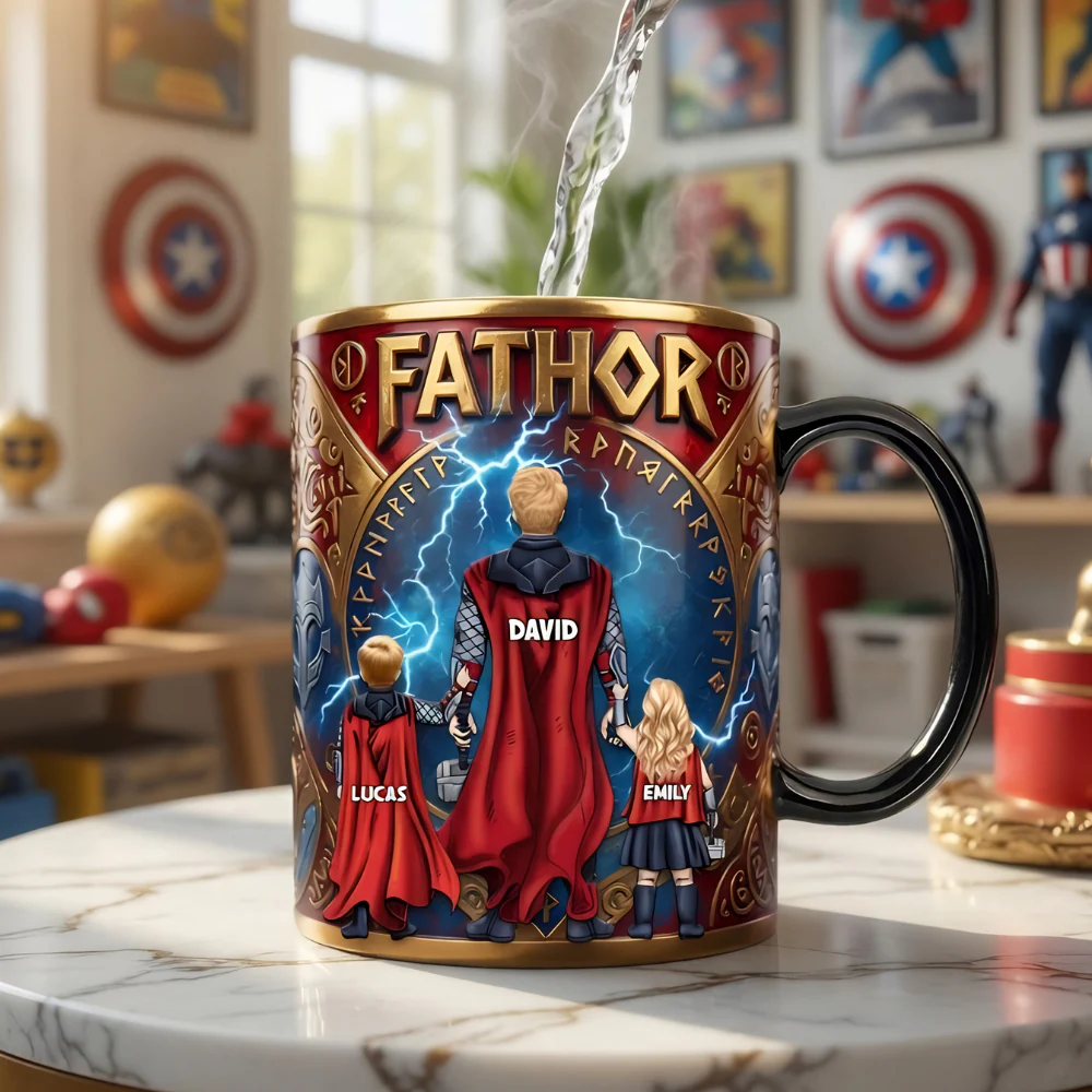 MRVL The Indestructible Dad - Personalized Mug - Gift For Dad - Image 2