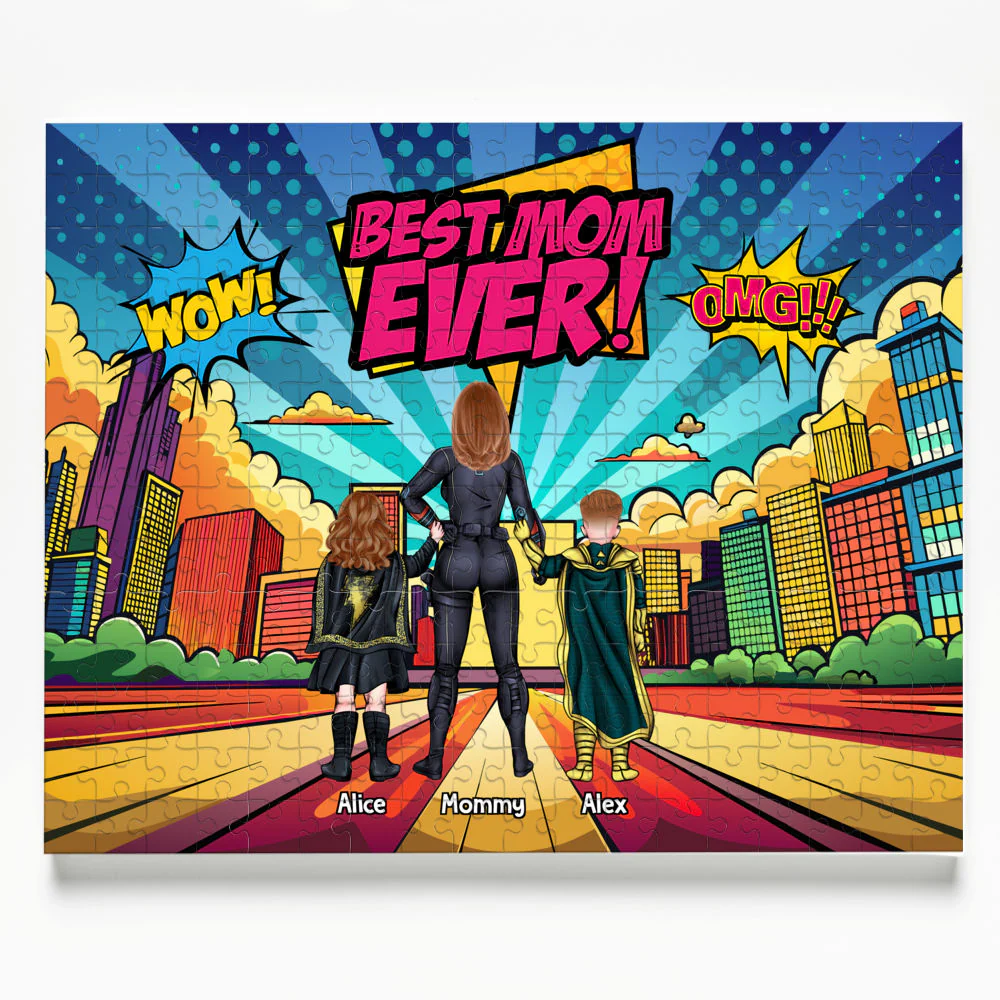 MRVL Wow Best Mom Ever - Personalized Puzzle - Gift For Mom - Image 5