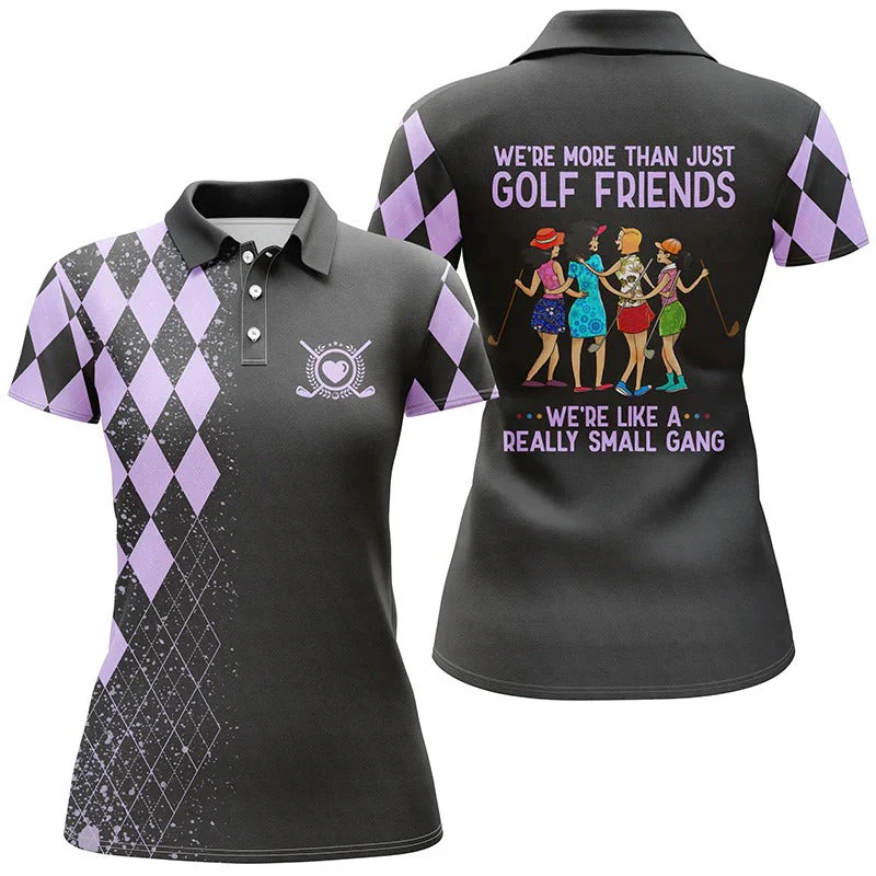 Multi-color We're More Than Just Golf Friends We're Small Gang Polo Shirts - Image 2