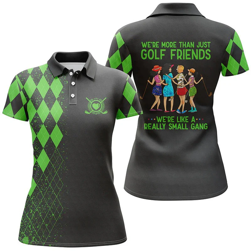 Multi-color We're More Than Just Golf Friends We're Small Gang Polo Shirts - Image 3