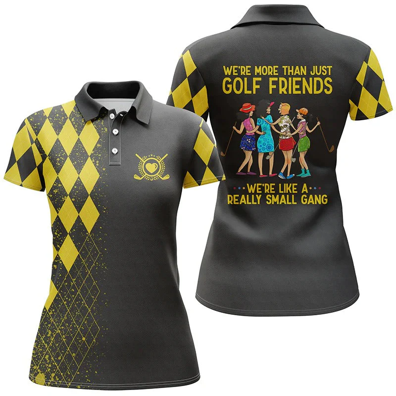 Multi-color We're More Than Just Golf Friends We're Small Gang Polo Shirts - Image 4