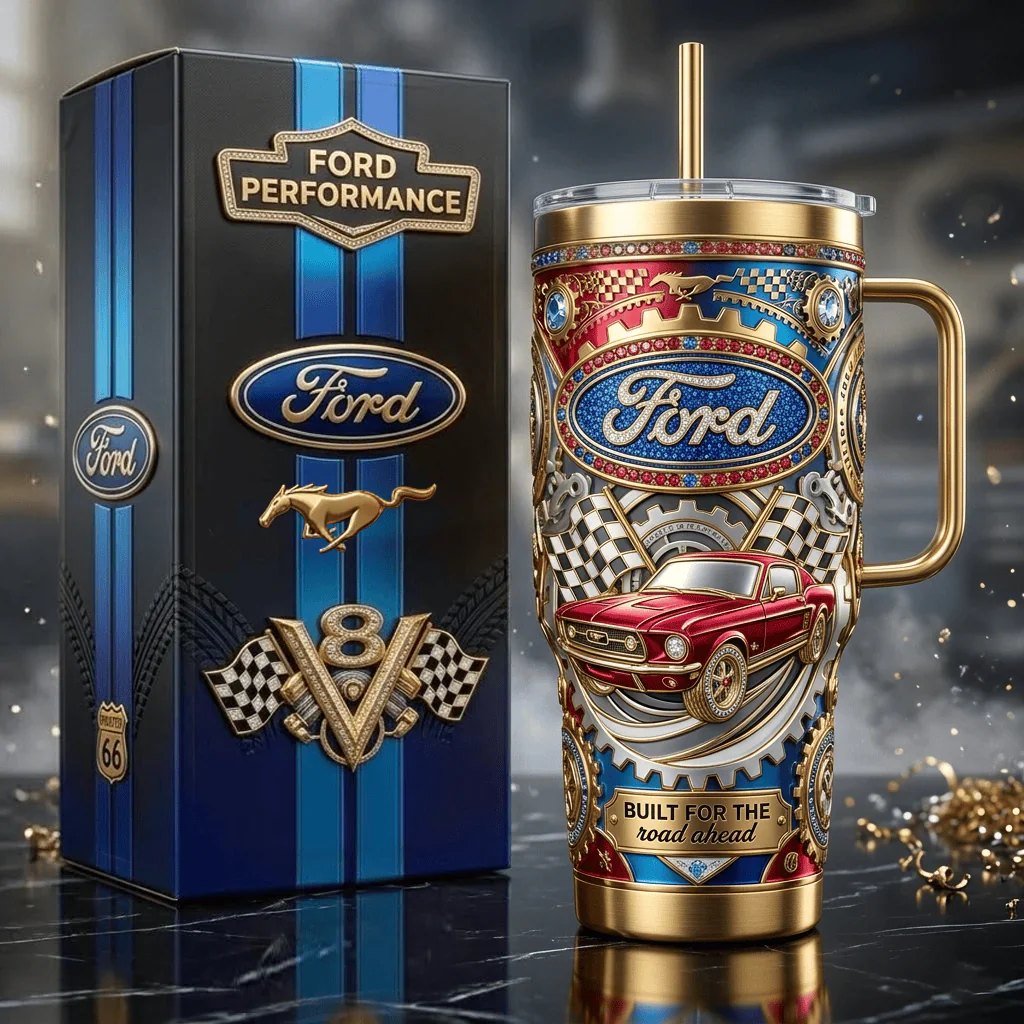 Road Trip & Racing Classic American Muscle Car - Personalized Tumbler - Gift For Dad, Grandpa