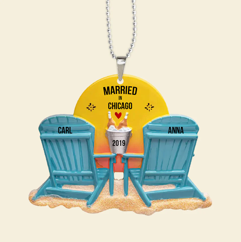 My Adventure With You Bae - Gift For Couples - Personalized Car Hanging Ornament - NA94 - Image 3