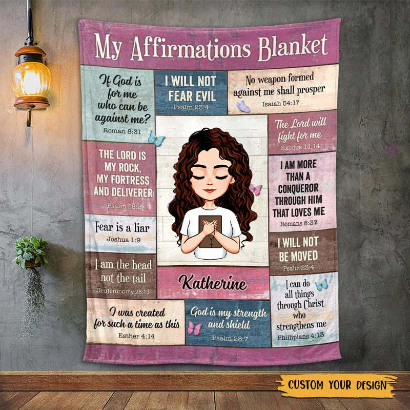 My Affirmations - Personalized Blanket - Meaningful Gift For Birthday TD118 - Image 2