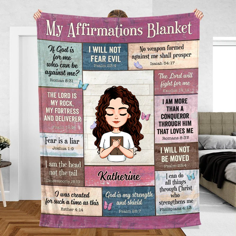 My Affirmations - Personalized Blanket - Meaningful Gift For Birthday TD118 - Image 3