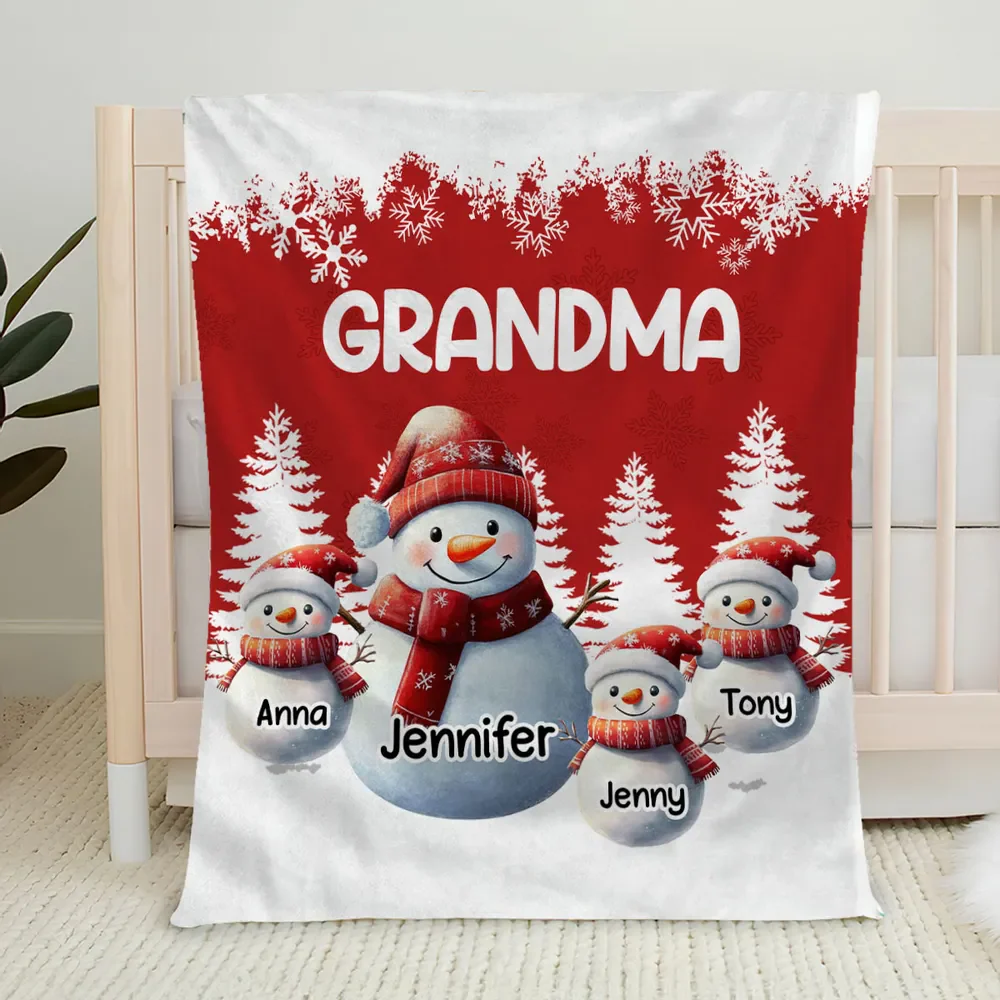 My Grandkids Call Me Grandma - Personalized Blanket - Christmas Gift For Family, Grandma HH01 - Image 2
