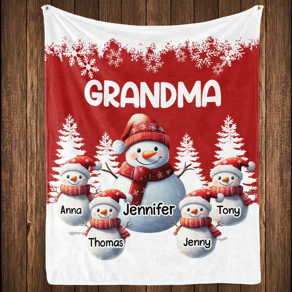 My Grandkids Call Me Grandma - Personalized Blanket - Christmas Gift For Family, Grandma HH01 - Image 3