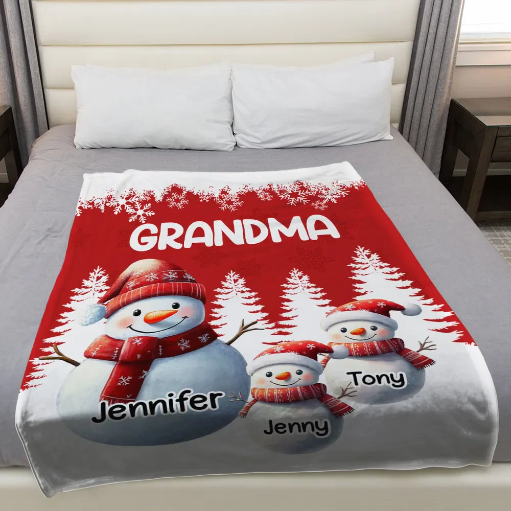 My Grandkids Call Me Grandma - Personalized Blanket - Christmas Gift For Family, Grandma HH01 - Image 4