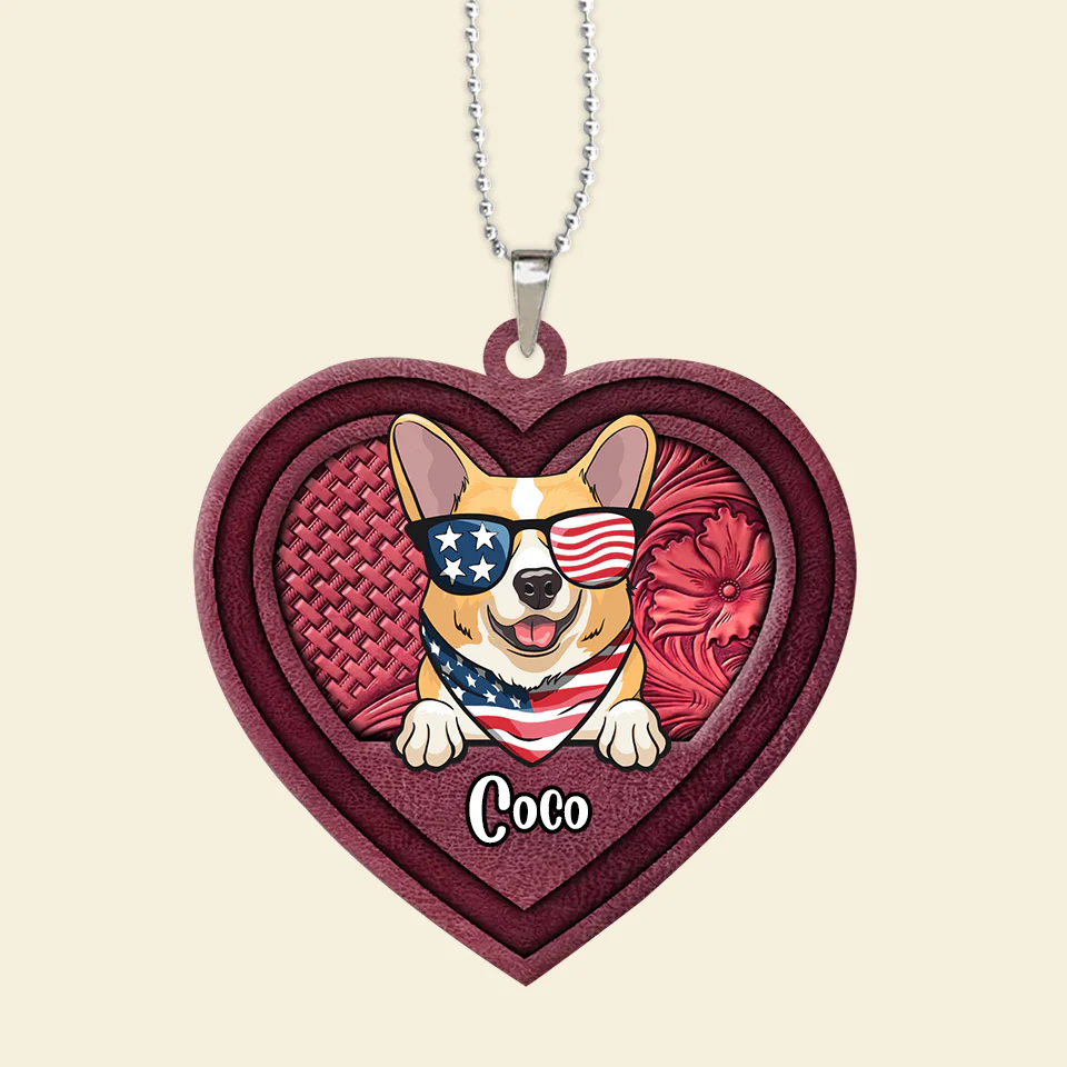 My Heart Paw - Gift For Pet Lovers - Personalized Car Hanging Ornament - CL12 NA94 - Image 3