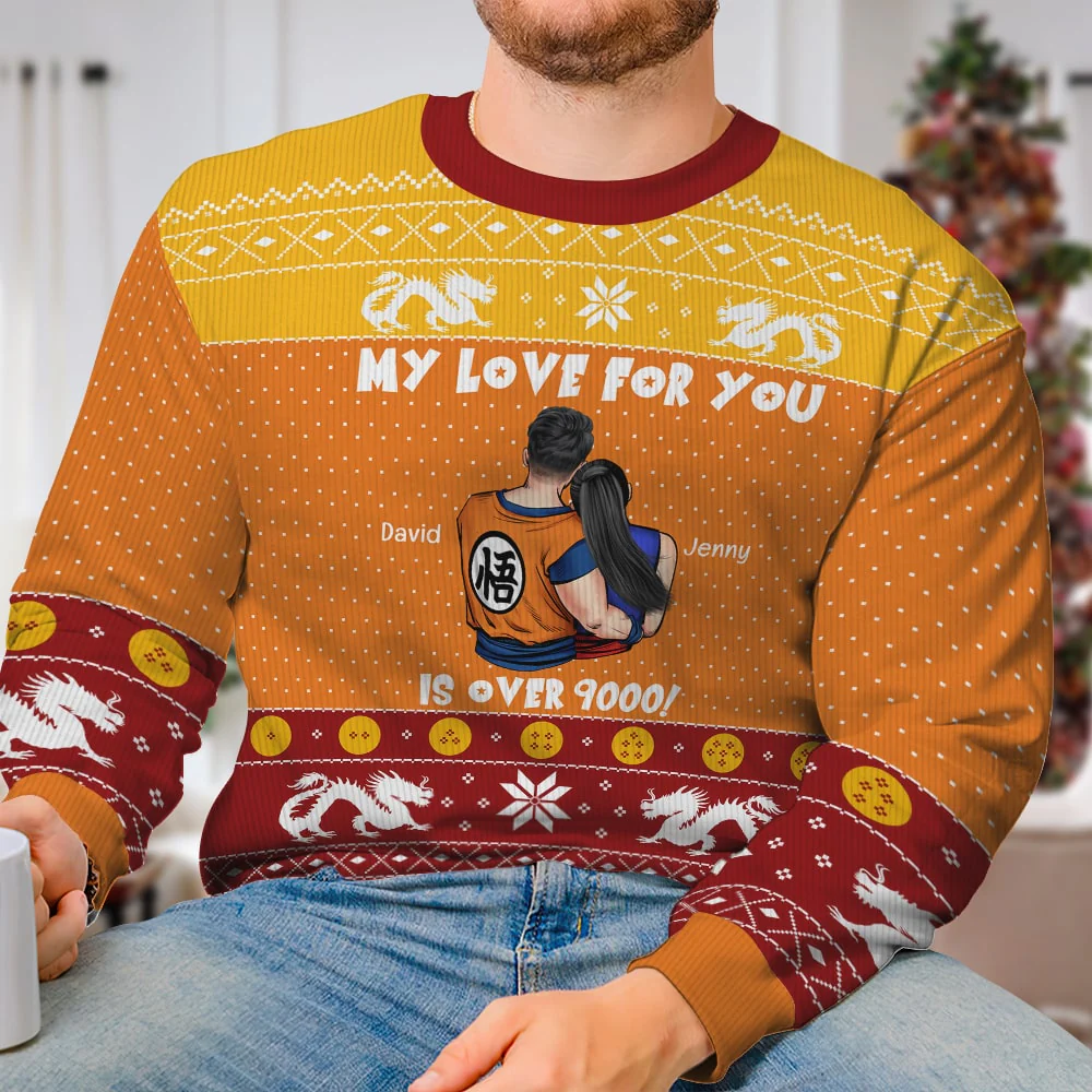 My Love For You Is Over DrBa - Personalized Ugly Sweatshirt - Gift For Couple, Husband Wife, AnniversaryCL18 NH96 - Image 4