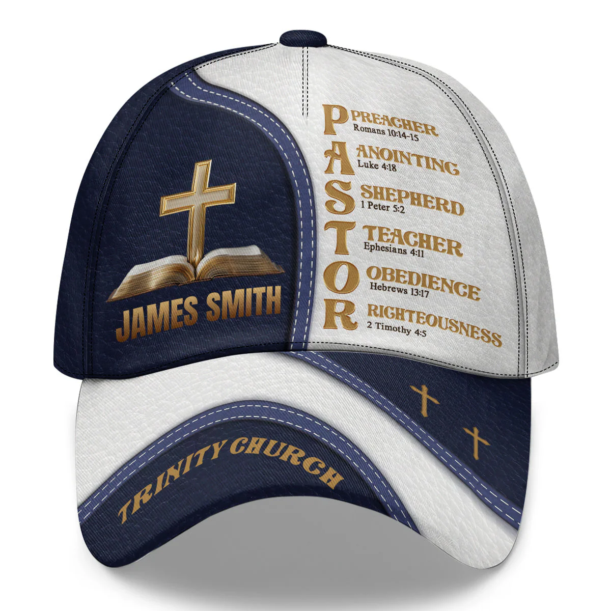 My Preacher, Teacher, Shepherd - Personalized Classic Cap TD118